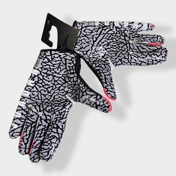 Nike Air Jordan Infrared Cement Vapor Jet 7.0 Receiver Football Gloves size L - Picture 8 of 10
